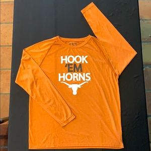 Hook ‘em Horns long sleeve burnt orange